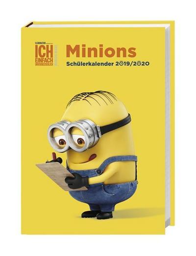 Minions Schülerkalender A5: 17 Monate von August 2019 bis Dezember 2020. Taschenkalender 2020. 17-Monate Wochenkalendarium. gebunden. Format 15,2 x 21,5 cm