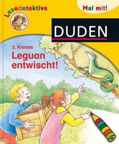 Duden Lesedetektive. Mal mit! Leguan entwischt!, 2. Klasse