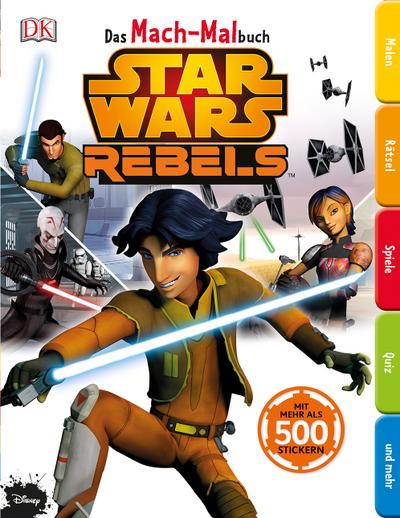 Das Mach-Malbuch. Star Wars Rebels  Das Mach-Malbuch  Deutsch  Durchgehende Farbfotografien und Illustrationen  ACHTUNG! Für Kinder unter 3 Jahren nicht geeignet. Erstickungsgefahr durch verschluckbare Kleinteile.