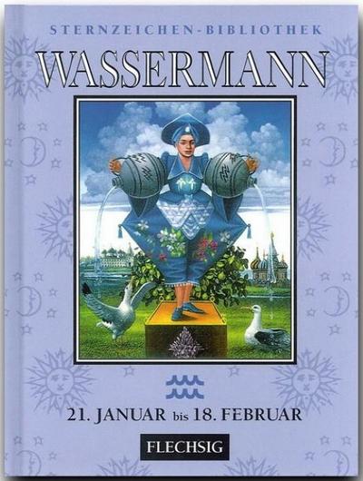 WASSERMANN - Ein kleines, bibliophiles STERNZEICHEN-Büchlein von FLECHSIG