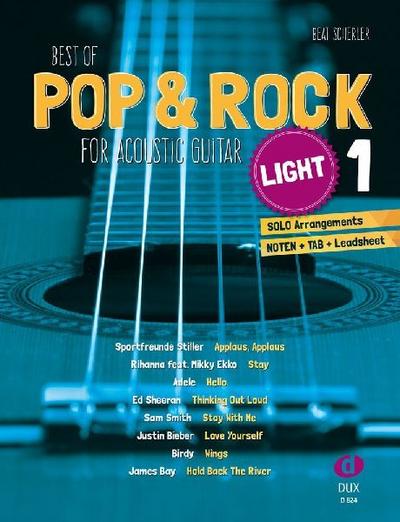 Best of Pop & Rock for Acoustic Guitar light 1