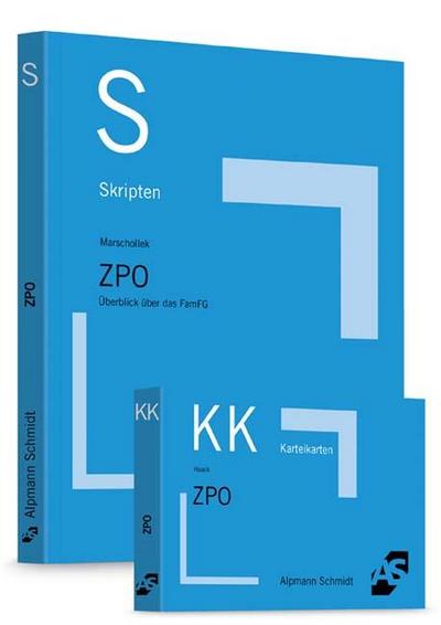 Paket Marschollek, Skript ZPO + Haack, Karteikarten ZPO I + II