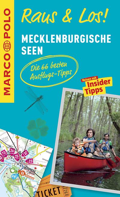 MARCO POLO Raus & Los! Mecklenburgische Seen: Guide und große Erlebnis-Karte in praktischer Schutzhülle