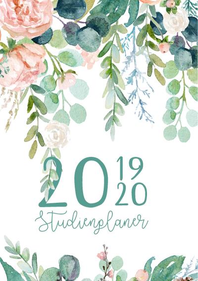 Studienplaner und Semesterkalender für 2019 - 2020 | Ein Studentenkalender und Studentenplaner, Terminplaner, Timer und Kalender für das Studium: Studienplaner von September 2019 bis Oktober 2020