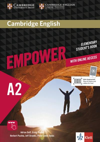 Cambridge English Empower A2: Student`s Book + assessment package, personalised practice, online workbook & online teacher support