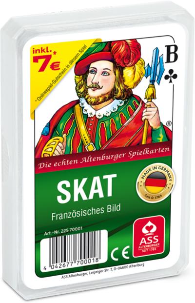 ASS Altenburger 22570001 - Skat - Französisches Bild, Plastiketui