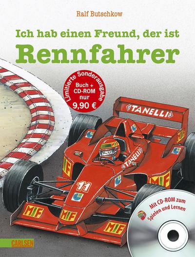 LESEMAUS Sonderbände: Ich hab einen Freund, der ist Rennfahrer: Gebundenes Bilderbuch mit CD-ROM