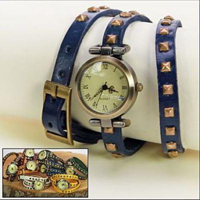 Rewa Collection Uhr Retro-Style dunkelblau