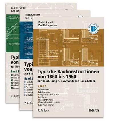 Typische Baukonstruktionen von 1860-1960. Buchpaket/ 3 Bde.