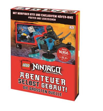 LEGO® NINJAGO® Abenteuer selbst gebaut! Die größten Duelle: Mit Minifigur und exklusivem LEGO® Modell, Poster und Lesezeichen