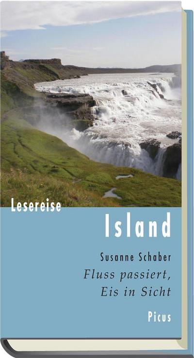 Lesereise Island. Fluss passiert, Eis in Sicht