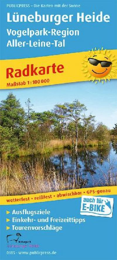 Lüneburger Heide - Vogelpark-Region, Aller-Leine-Tal 1:100 000