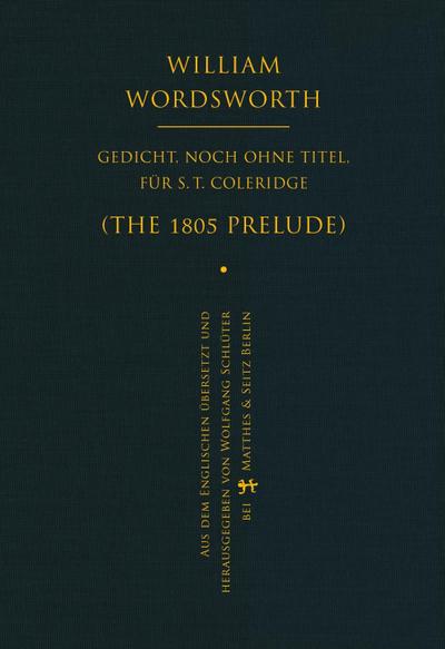 Gedicht, noch ohne Titel, für S. T. Coleridge