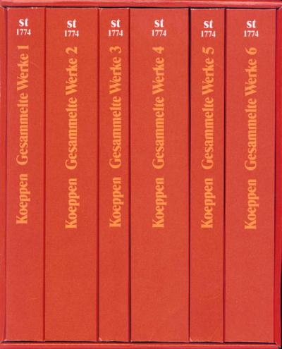 Gesammelte Werke in sechs Bänden in den suhrkamp taschenbüchern (suhrkamp taschenbuch)