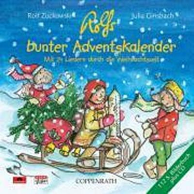 Rolfs bunter Adventskalender. CD mit Buch