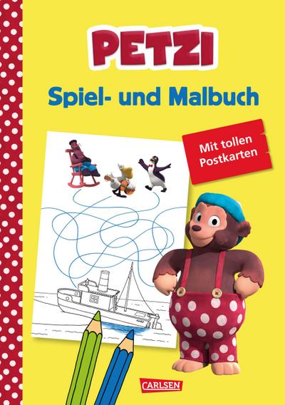 Petzi: Spiel- und Malbuch  zur Fernsehserie  Deutsch  farbig illustriert  Keine Altersbeschränkung