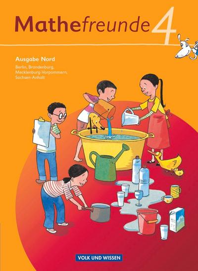 Mathefreunde 4. Schuljahr. Schülerbuch mit Kartonbeilagen. Nord