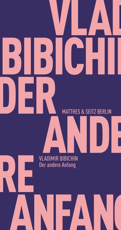 Der andere Anfang (Fröhliche Wissenschaft)