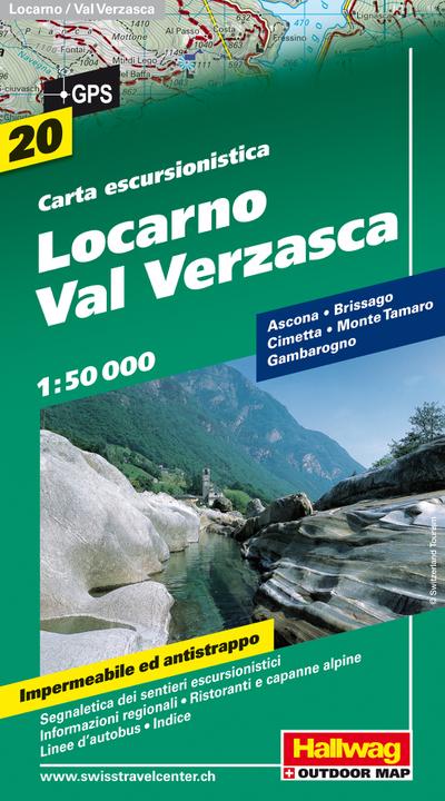 Wanderkarte Locarno-Val Verzasca 1 : 50 000 (Hallwag Wanderkarten)
