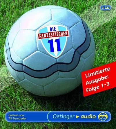 Die Fantastischen Elf - Folge 1-3  Ungekürzte Lesung     Lim.  3 Bde/Tle  Ill. v. Kleinwächter, Konstantin /Komp. v. RADAU! /Regie: García, Eduardo /Sprecher: Demtrøder, Till  Deutsch  Audio-CD  Hörbücher