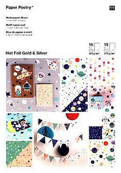 Block Papier Scrap mit Motiv  Astronauten  21 x 29,7 cm  31 pcs