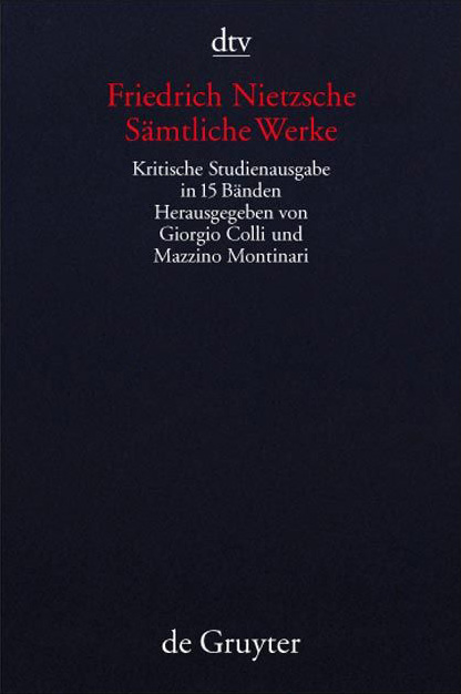 Sämtliche Werke, Kritische Studienausgabe, 15 Bde.
