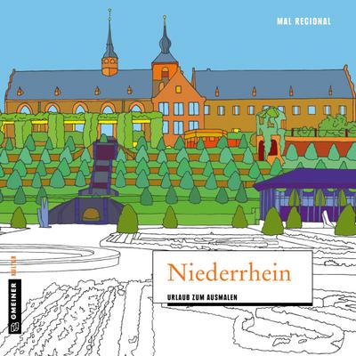 MAL REGIONAL - Niederrhein  Urlaub zum Ausmalen  MALRegional im GMEINER-Verlag  Deutsch  21x21 cm
