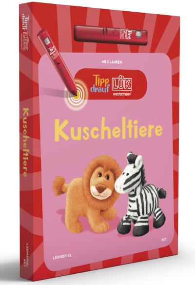 Tipp-drauf-LÜK  Bilderbuch Kuscheltiere + Stift  Deutsch