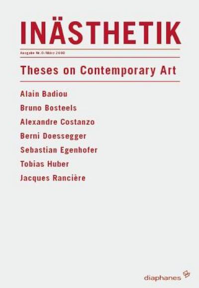 Inästhetik - Nr. 0: Theses on Contemporary Art
