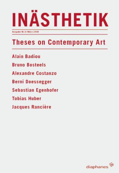 Inästhetik - Nr. 0: Theses on Contemporary Art