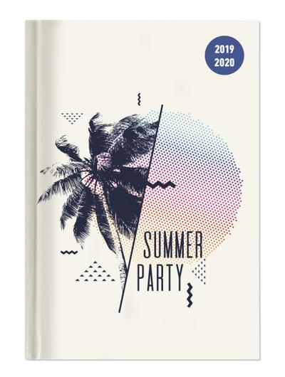 Collegetimer Summer Party 2019/2020 - Sommer - Schülerkalender A5 (15 x 21) - Day By Day - 352 Seiten - Terminplaner - Notizbuch