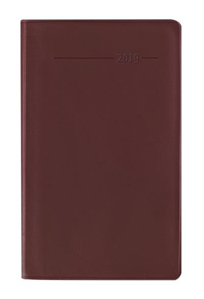 Taschenplaner rot 2019 - Bürokalender / Taschenplaner (9,5 x 16) - 32 Seiten - separates Adressheft
