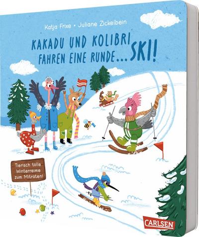 Kakadu und Kolibri fahren eine Runde ... Ski!
