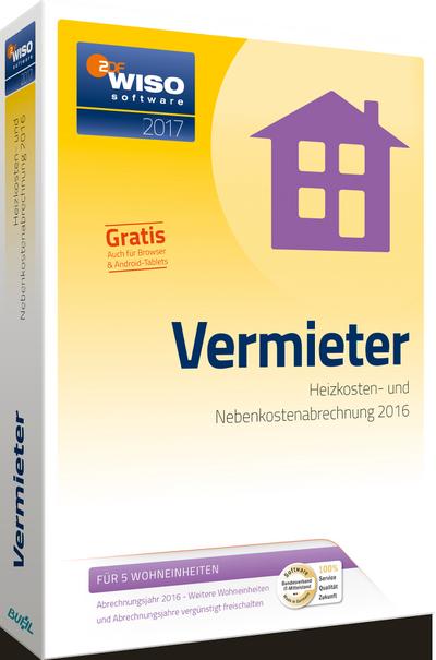 WISO Vermieter 2017 - Mietneben- und Heizkosten korrekt abrechnen [PC]