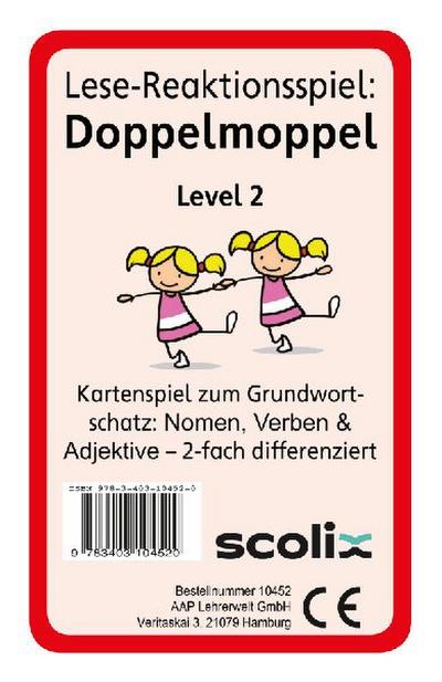 Lese-Reaktionsspiel: Doppelmoppel Level 2