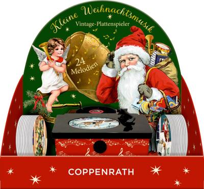 Sound-Adventskalender  Kleine Weihnachtsmusik: Vintage-Plattenspieler mit 24 Melodien