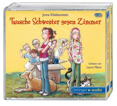 Tausche Schwester gegen Zimmer (3 CD); Ungekürzte Lesung   ; Ill. v. Skibbe, Edda /Regie: Gustavus, Frank /Sprecher: Maire, Laura; Deutsch; Audio-CD