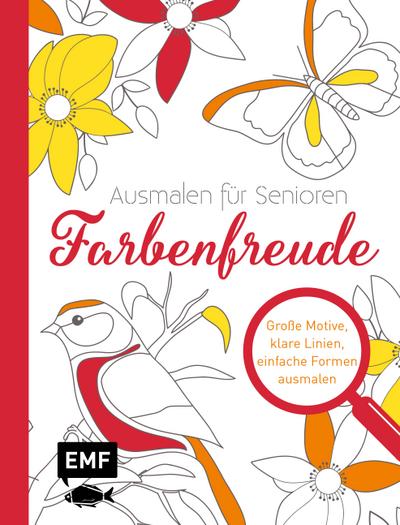 Inspiration Lebenslinien  Farbenfreude  Große Motive, klare Linien, einfache Formen ausmalen  Deutsch