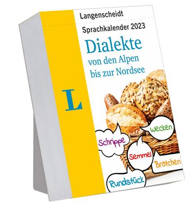 Langenscheidt Sprachkalender Dialekte 2023: Von den Alpen bis zur Nordsee Tagesabreißkalender