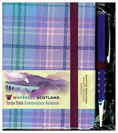 ROMANCE Tartan, Waverley Scotland, Mini Notizbuch mit Stift 10,5 x 7,5 cm