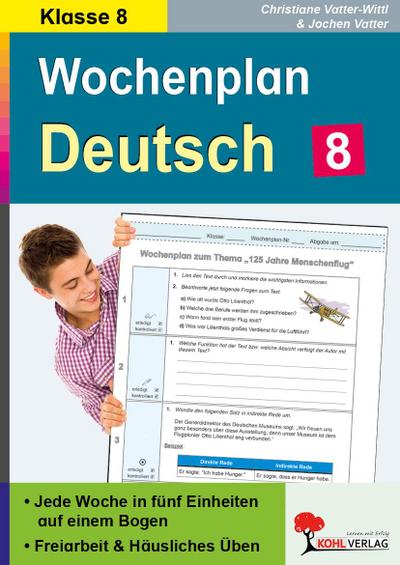 Wochenplan Deutsch / Klasse 8