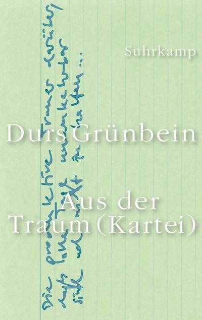 Aus der Traum (Kartei): Aufsätze und Notate