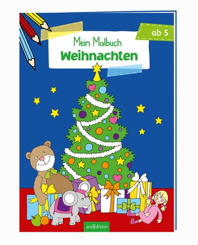 Malbuch ab 5 Jahren - Weihnachten