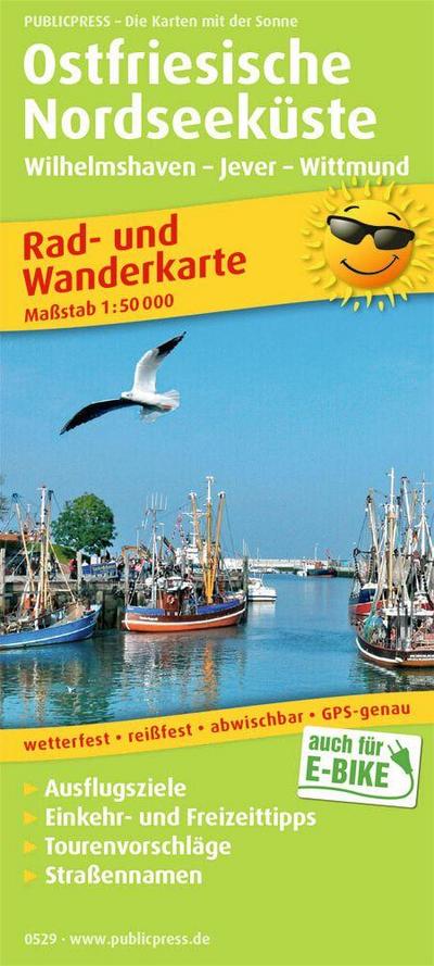 Ostfriesische Nordseeküste, Wilhelmshaven - Jever - Wittmund 1:50 000
