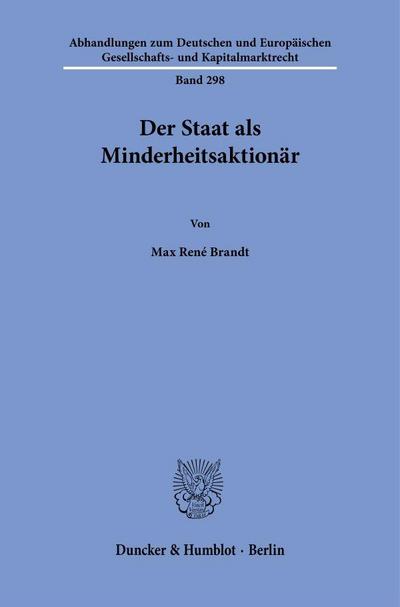 Der Staat als Minderheitsaktionär