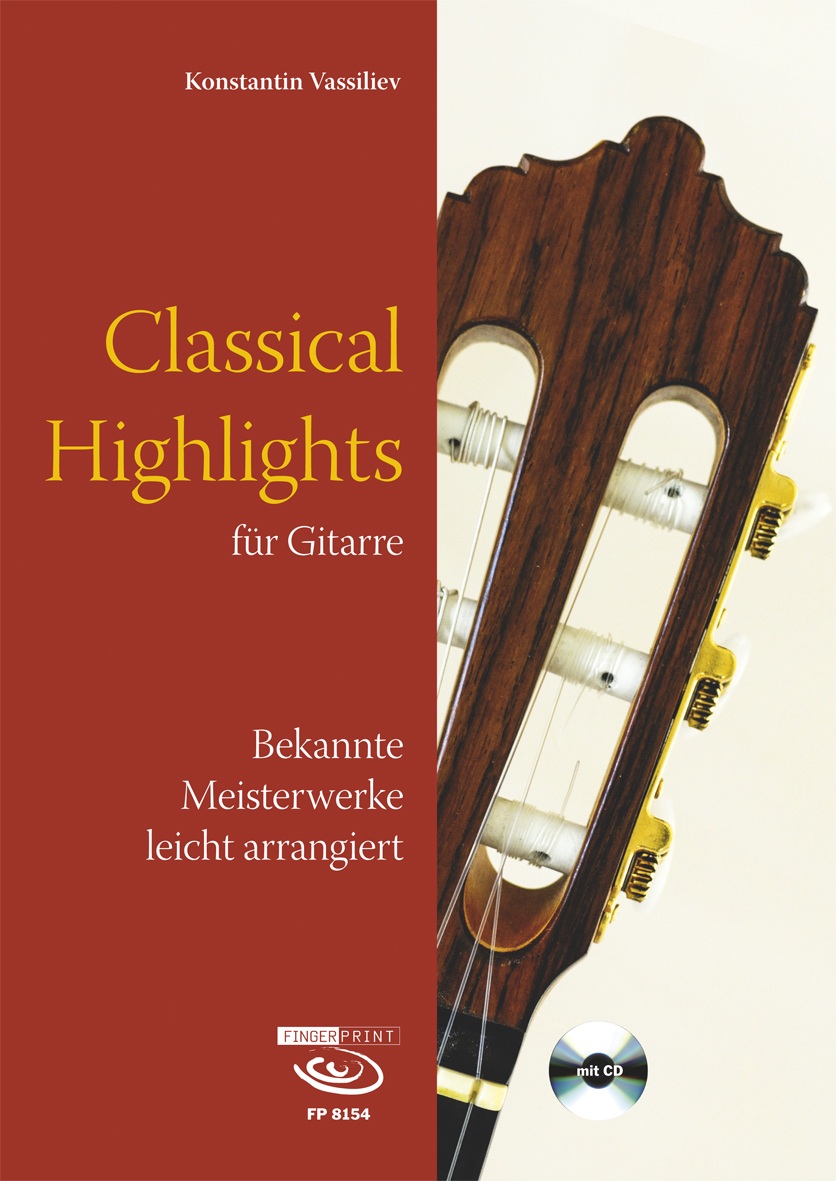 Classical Highlights, für Gitarre, m. Audio-CD Konstantin Vassiliev - Afbeelding 1 van 1