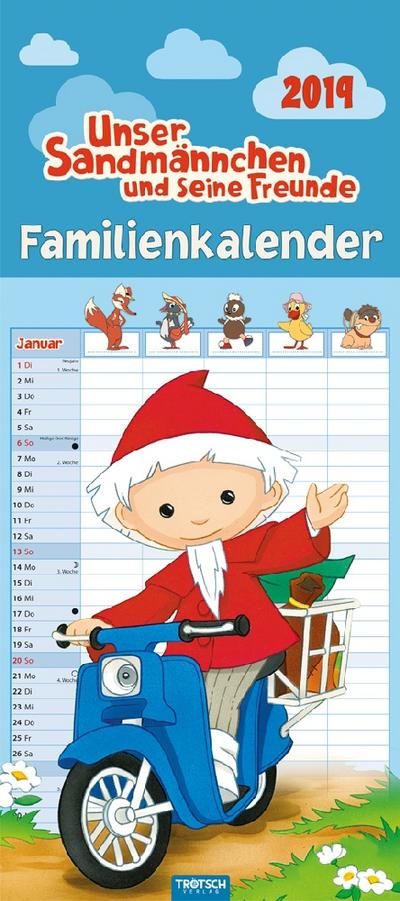 Familienkalender Unser Sandmännchen 2019 Familienplaner Terminkalender Terminplaner mit 5 Spalten: Mit Ausmalbildern und Geschichten