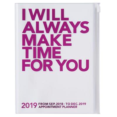 MARK`S 2019 Taschenkalender A5 vertikal, MAKE TIME Pink