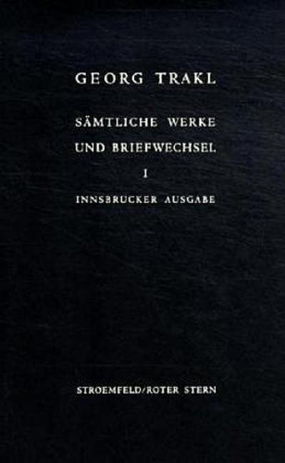 Dichtungen und journalistische Texte 1906 bis Frühjahr 1912 Bd. I