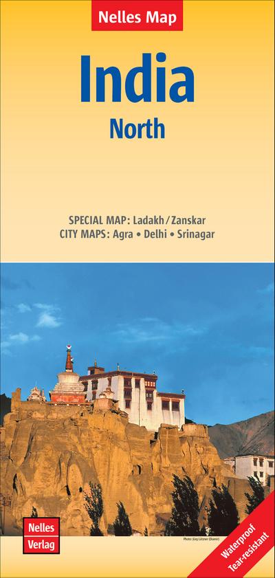 Nelles Map Landkarte India - North: 1 : 1,500,000 | reiß- und wasserfest  waterproof and tear-resistant  indéchirable et imperméable  irrompible & impermeable (Nelles Map / Strassenkarte)